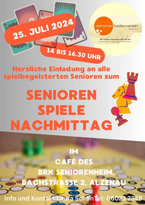 Senioren-Spiele-Nachmittag im Juli 2024